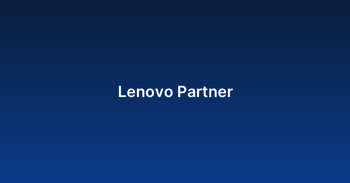 Lenovo Partner