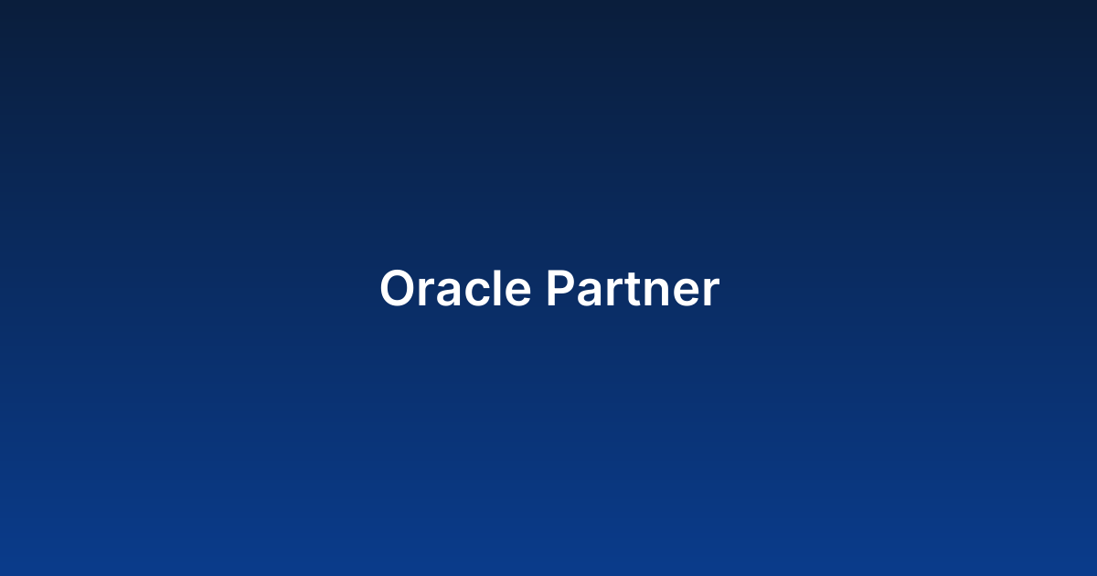 Oracle Partner