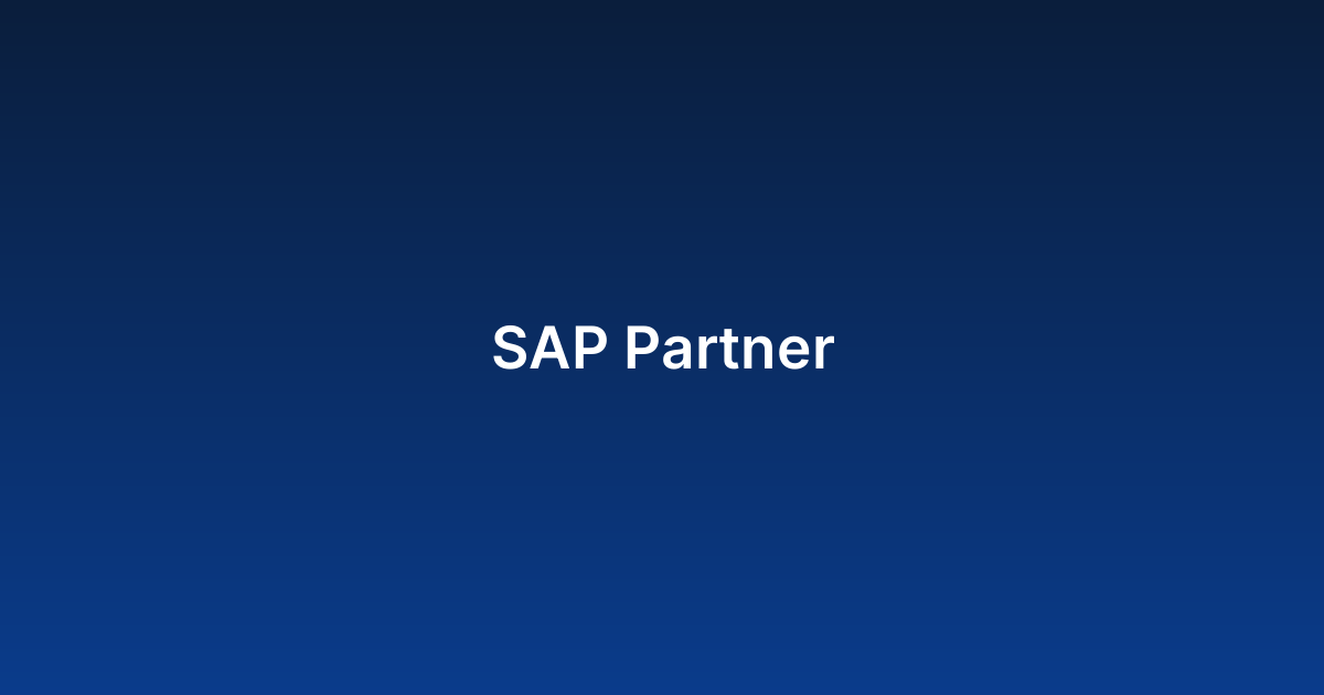 SAP Partner