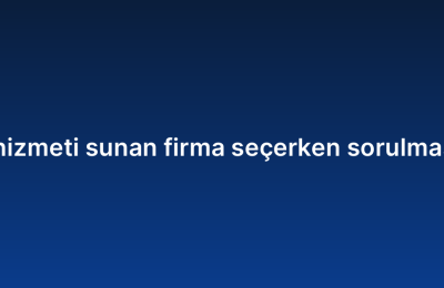 API entegrasyon hizmeti sunan firma seçerken sorulması gereken sorular